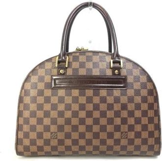 Louis Vuitton Tweedehands Canvas Louis Vuitton tassen - Dames - Vintage Handtas - Bruin - ONE Size - Vintage