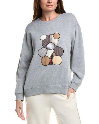 Vintage Havana Bear Patchwork Sweatshirt