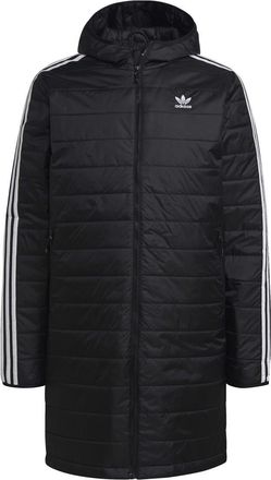 adidas Originals Mens Padded Coat in Black Nylon - Size X-Small