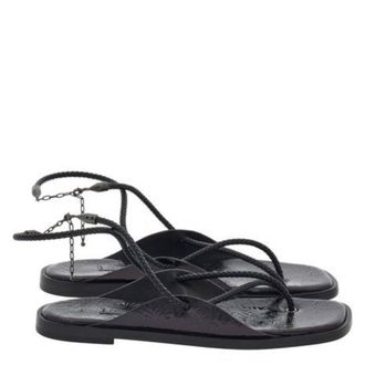 Ferragamo Riace Strappy Flat Sandals, Size 7 C