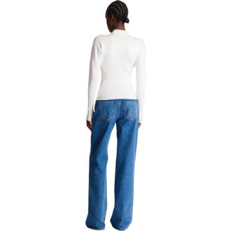 Balmain Zipped knit cardigan in White at Nordstrom, Size 36 Eu