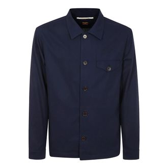 Hindustrie Light Jassen - Heren - Zomerjassen - Blauw - 2XL - Katoen - Jassen