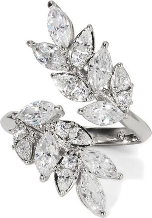 Nadri Ravish Vine Cubic Zirconia Ring in Rhodium at Nordstrom, Size 7