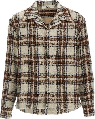 Séfr Camicia Ojai a quadri - Toni neutri