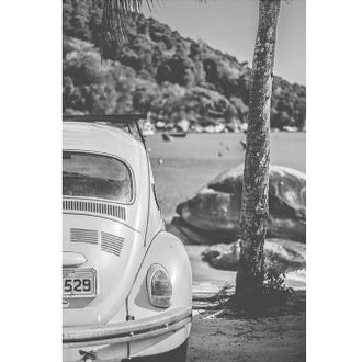 OEM El Jorobado - Pintura En Blanco Y Negro Sobre Vidrio - 120x80cm