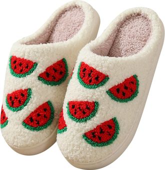 Generic SRTUMEY Slippers Women Size 5, Halloween Christmas Slippers Holiday Slipper House Shoes Slipper for Women Fuzzy Outdoor Indoor Bedroom Slippers Hallow