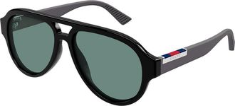 Gucci GG2088S 002 Mens Sunglasses Black Size 55