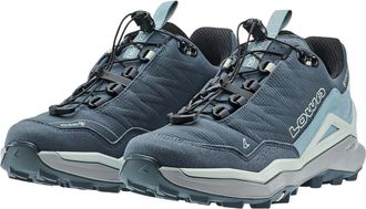 Lowa Wanderschuh LOWA MADDOX PRO GTX LO SL WS, Damen, Gr. 37,5, rauchblau, blau, Synthetik, Textil, Schuhe Wanderschuh, wasserdicht