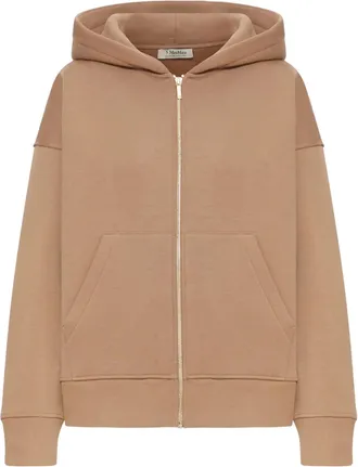 Max Mara Felpa con cappuccio - Marrone