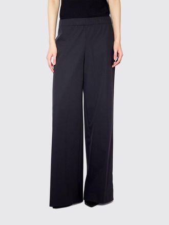 Liviana Conti Ethan Wide-Leg Cr&ecirc;pe Palazzo Trousers with Elasticated Waist