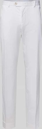 HUGO BOSS Slim Fit Hose aus Baumwoll-Mix Modell H-GENIUS in Weiss, Gr&ouml;&szlig;e 46
