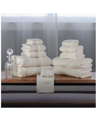 Superior Oregon Organic Cotton Medium Weight Solid 12Pc Towel Set