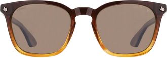 American Optical Alden Polarized 3BNNP Mens Sunglasses Brown Size 53