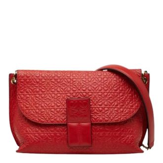 Loewe Pre-owned Cross Body Bags, female, Red, Size: ONE SIZE Pre-owned Shoulder bag