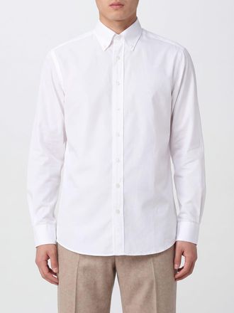 Etro Casual Stretch Cotton Shirt with Button-Down Collar and Logo