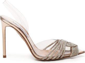 Aquazzura Pvc Gatsby Pumps With Crystals