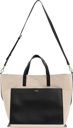 Jil Sander Wander Tote Bag in Beige Canvas