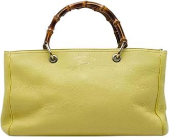 Gucci Pre-owned Bamboo Shopper Satchel - - Pre-owned - Donna - Giallo - ONE SIZE