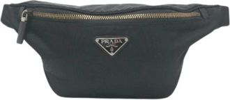Prada Pre-owned Belt Bags, female, Black, Size: ONE SIZE Pre-owned Vintage Nylon Belt Bag