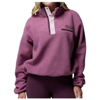 Columbia Helvetia II Cropped Half Snap Fleece Fleecepullover f&uuml;r Damen | lila