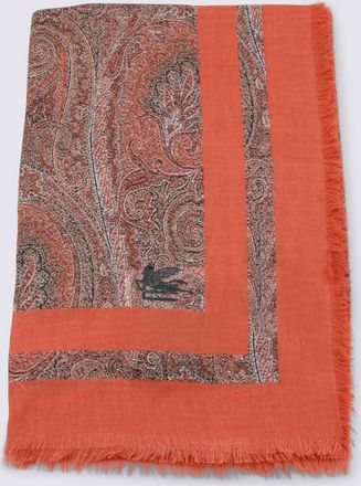 Etro Scarfs Marrone-Donna