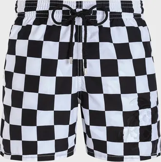 Vilebrequin Men & apos;s Damier Check Swim Trunks