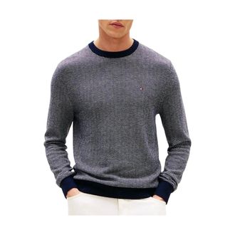 Tommy Hilfiger Heren, Truien, Blauw, Maat: M Katoen