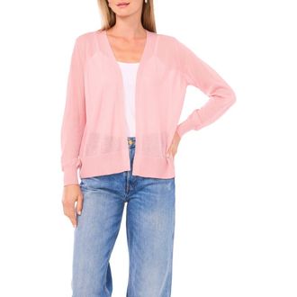 Vince Camuto Tissue Knit Cardigan in Warm Mauve at Nordstrom Rack, Size X-Small