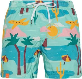 Sun 68 Ba&ntilde;ador con estampado Fantasia - Swimwear - Hombre - Verde - S