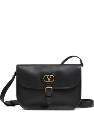 Valentino Garavani smooth hammered antibes shoulder bag - men - Calf Leather/Calf Suede - OS - Black