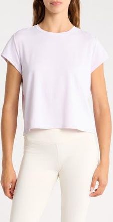 Zella Flow Mesh Pleated T-Shirt in Purple Hush at Nordstrom Rack, Size X-Small