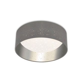 Briloner L&aacute;mpara De Techo Led Stea Scello, &Oslash; 32 Cm, 12 W, Gris Plateado