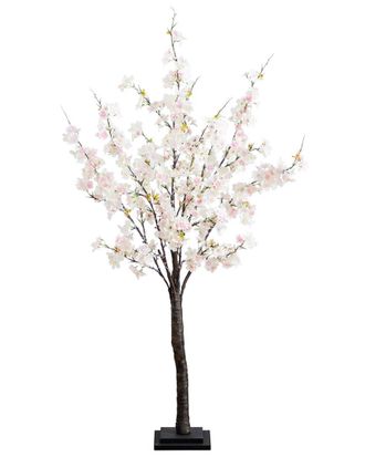 Nearly Natural 4Ft Lighted Artificial Cherry Blossom Tree With 210 Warm White Led Lights