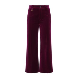 Chloé Wide Trousers, female, Purple, XS, Wide Flare Trousers