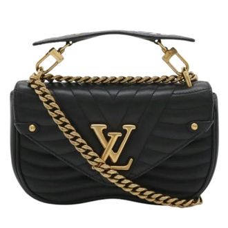 Louis Vuitton Pre-owned Cross Body Bags, female, Black, Size: ONE SIZE Pre-owned New Wave Chain Bag PM