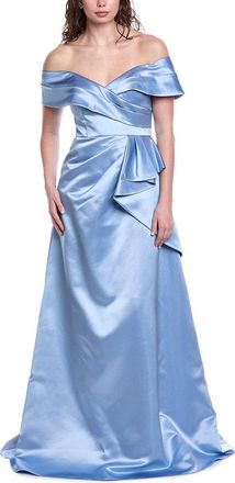 Rene Ruiz Off-The-Shoulder A-Line Gown