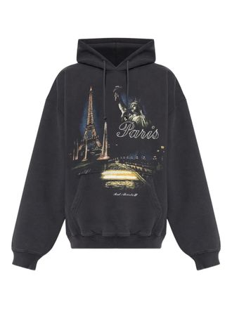 VETEMENTS graphic-print hoodie - Nero