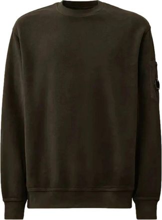 C.P. Company Groene Ronde Hals Sweatshirt Hoodie - Heren - Sweatshirts - Groen - L - Katoen - Hoodies & sweatvesten