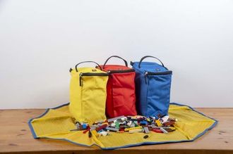 Haiku LEGO 4-Pc Tote And Play Mat in Black/yellow/red/blue at Nordstrom