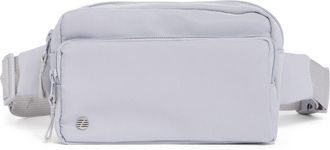 Zella Double Zip Belt Bag in Grey Ultimate at Nordstrom Rack