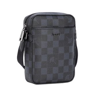 Joop Umh&auml;ngetasche JOOP cortina piazza rafael shoulderbag xsvz, Herren, Gr. B/H/T: 13,5cm x 18,5cm x 5cm, schwarz, grau, Lederimitat, Taschen Umh&auml;ngetasche