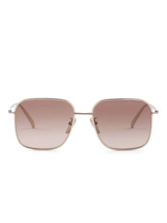 Prada metal square-frame sunglasses - Gold