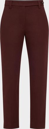 Brunello Cucinelli Cotton Twill Slim-Leg Ankle Pants