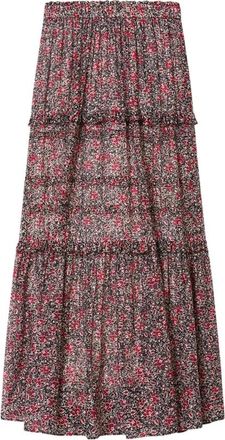 Isabel Marant Maxi Skirts, female, Pink, Size: XS Cotton Long Skirt