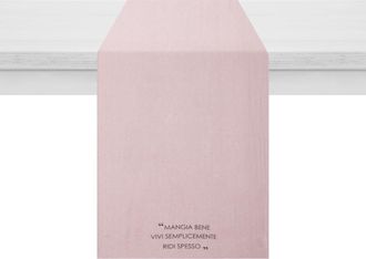 KASANOVA Runner 45x140 cm scritta Quotes malva