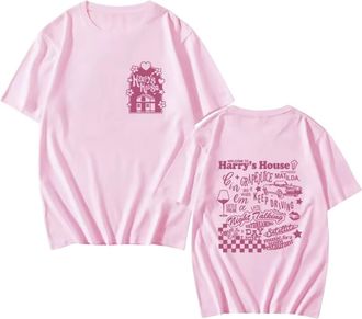 Generic Pastel Baby Harry 1D Direction Styles Harrys One House Pink Tracklist Tee Top Tshirt Mens Womens Unisex Ladies Gift XS S M L XL XXL 6 8 10 12 14 16 18