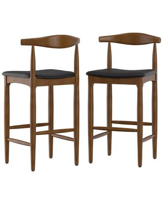 Simpli Home Molly Mid Century Modern 29In Bar Stool