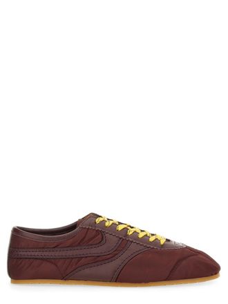 Dries Van Noten Nylon And Nappa Leather Sneaker