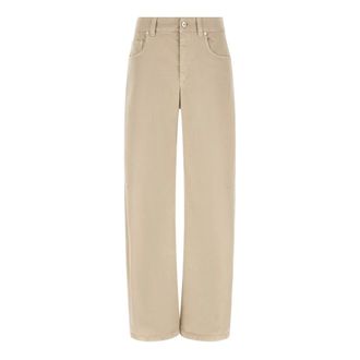 Brunello Cucinelli Mujer, Vaqueros, Beige, Talla: XS