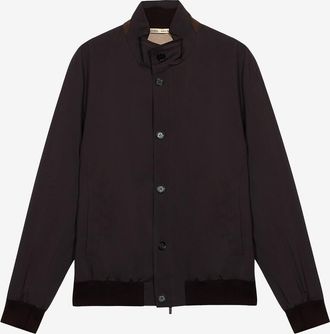 Maurizio Baldassari Kurze leichte Jacke mit Stehkragen aus technischem Material